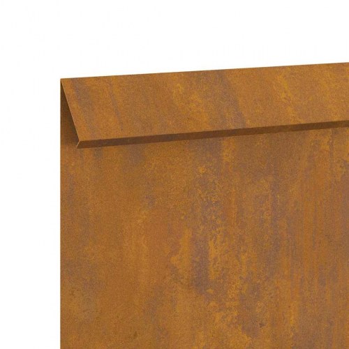 Sneglehegn 4 stk Rusten 100 x 3,5 x 25 cm Cortenstål