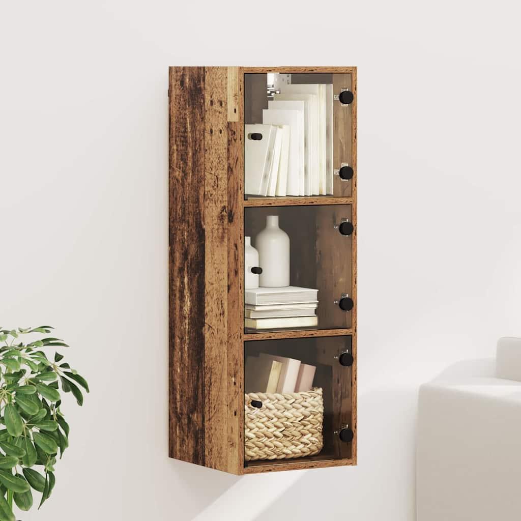 Vægskab Gammelt træ 35 x 37 x 102 cm Konstrueret træ