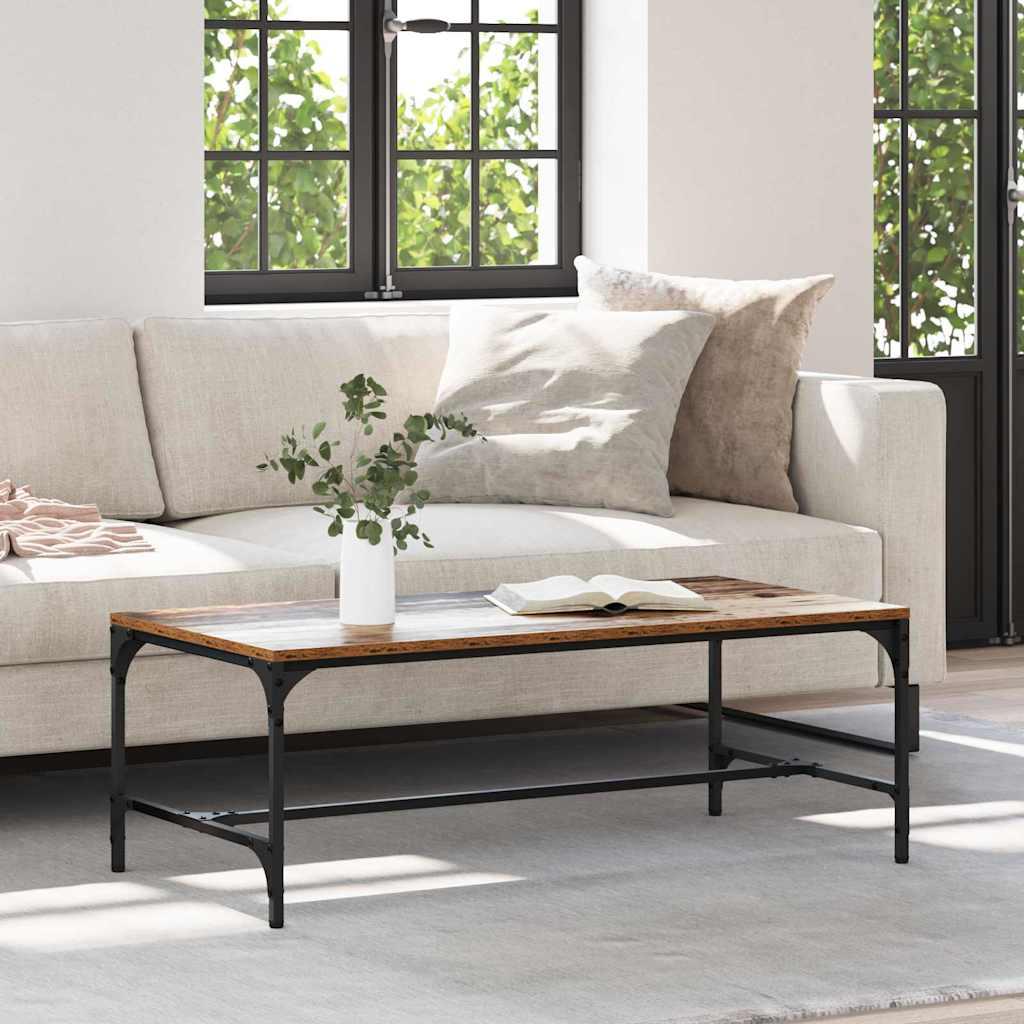 Sofabord Gammelt træ 100 x 50 x 35 cm Konstrueret træ