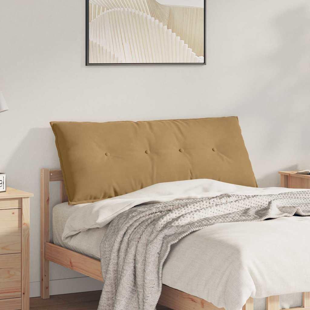 Rygpude Brun 120 x 50 cm Velourstof