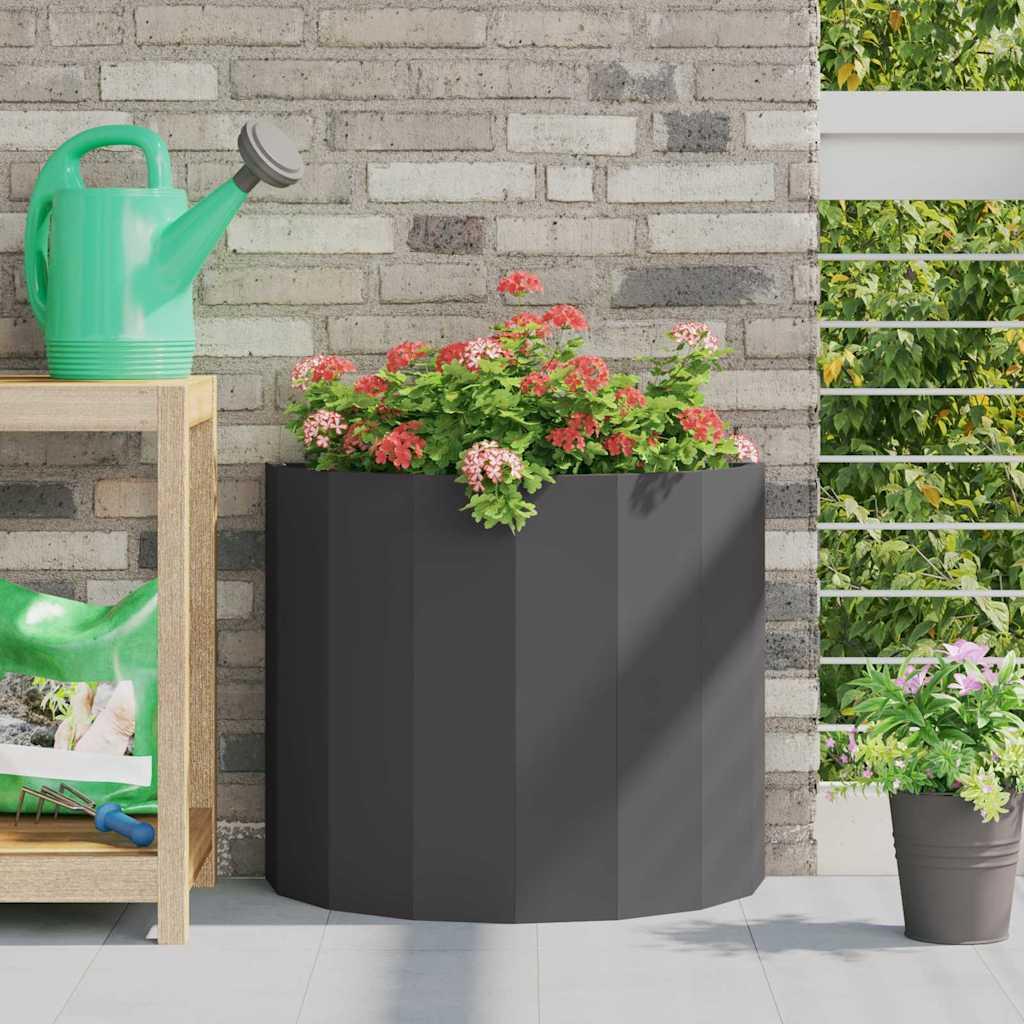 Plantekasse Sort 60 x 30 x 50 cm Stål