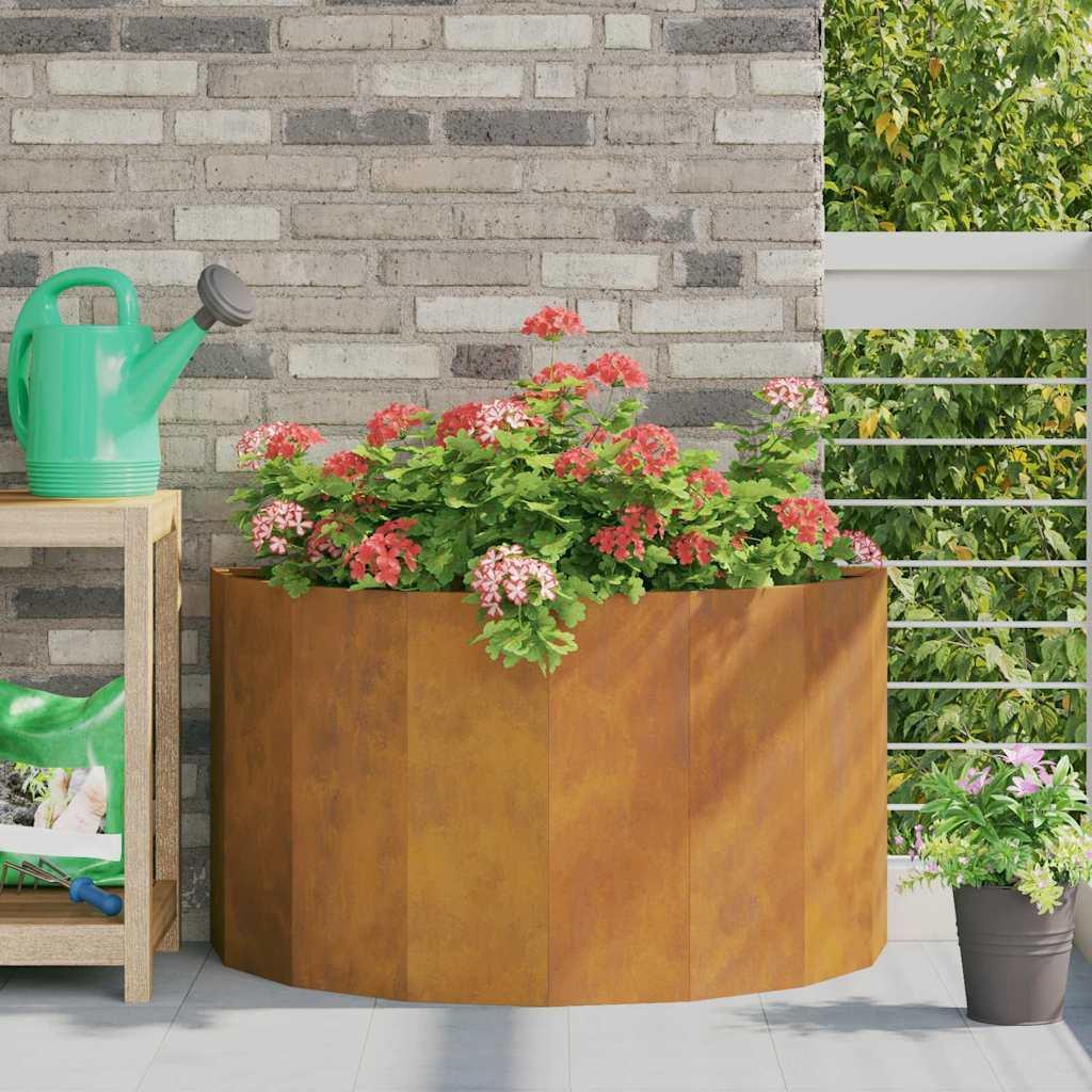Plantekasse Stål - Forvitret stål / 90 x 45 x 50 cm