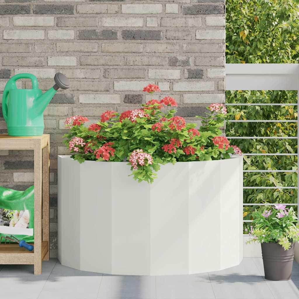 Plantekasse Hvid 90 x 45 x 50 cm Stål