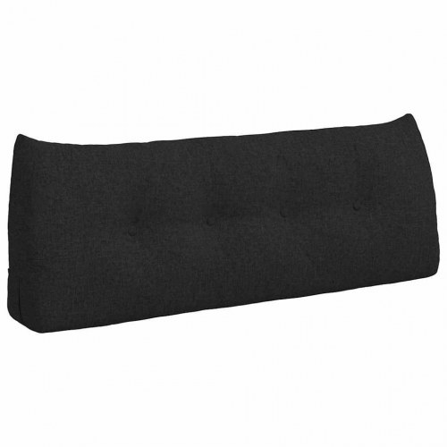 Rygpude Sort 120 x 24 x 50 cm Stof