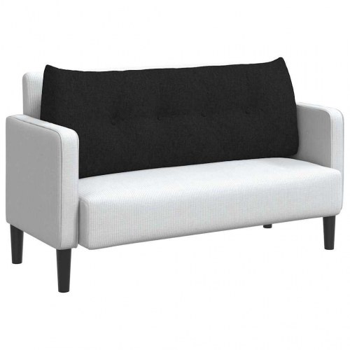 Rygpude Sort 120 x 24 x 50 cm Stof