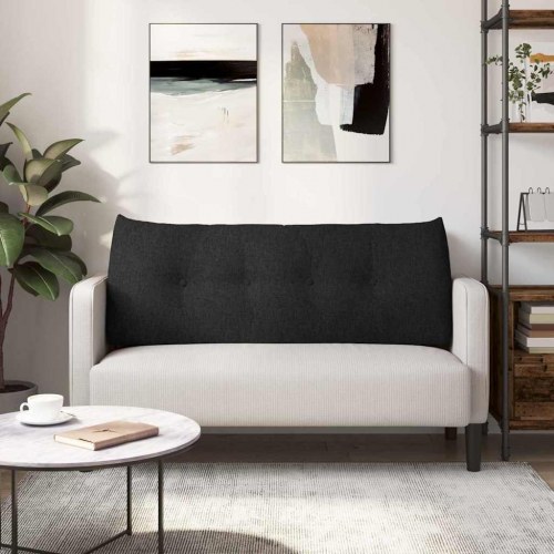 Rygpude Sort 120 x 24 x 50 cm Stof