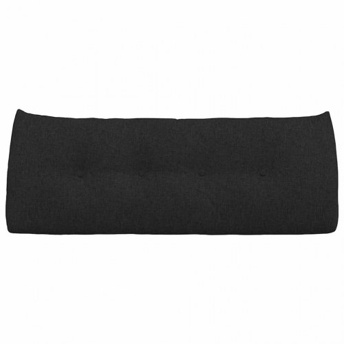 Rygpude Sort 120 x 24 x 50 cm Stof
