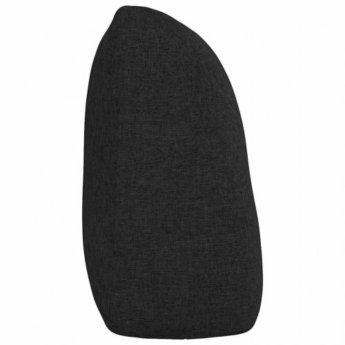 Rygpude Sort 120 x 24 x 50 cm Stof