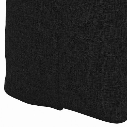 Rygpude Sort 120 x 24 x 50 cm Stof