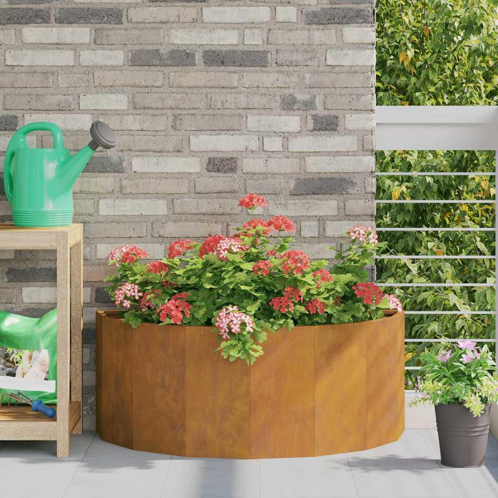 Plantekasse Stål - Forvitret stål / 90 x 45 x 35 cm