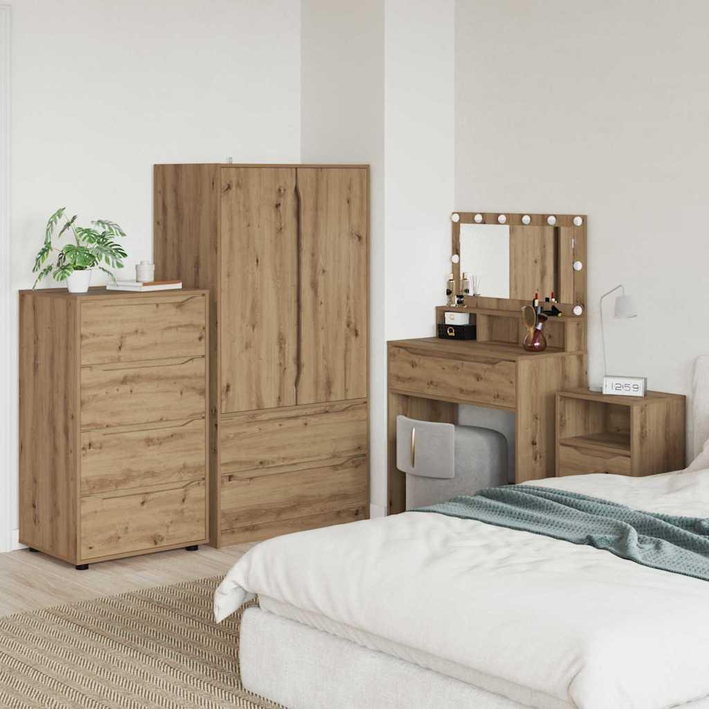 Opbevaringsskabe 2 stk Artisan Egetræ 60 x 48 x 105 cm