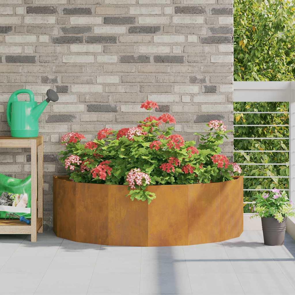 Plantekasse Rusten 120 x 60 x 35 cm Cortenstål
