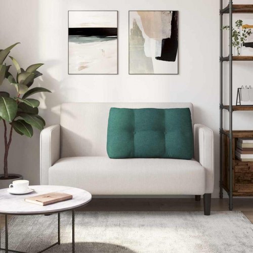 Rygpude Mørkegrøn 80 x 24 x 50 cm Stof