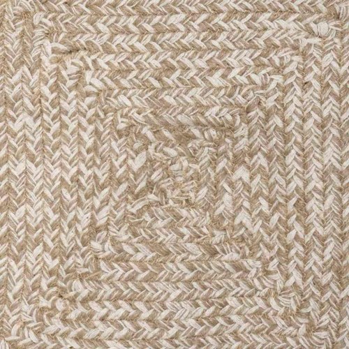 Tæppe Naturlig og hvid 120 x 120 cm Jute