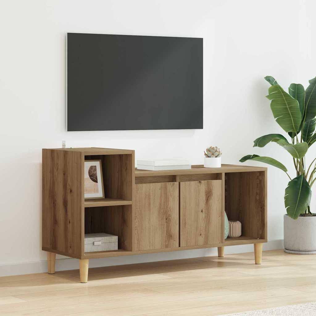 TV-skab Artisan Egetræ 100 x 35 x 55 cm Konstrueret træ