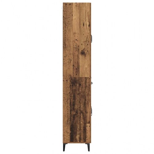 Højboard gammelt træ 69,5 x 34 x 180 cm