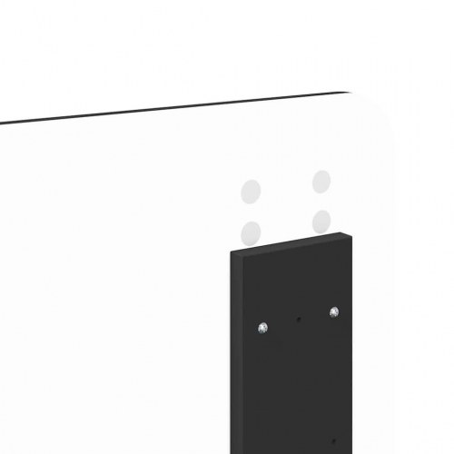 Hovedgærde med hovedgærde Sort eg 140 cm Konstrueret træ