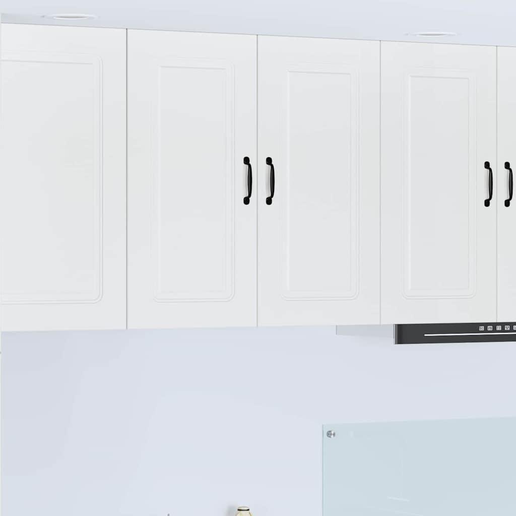 Vægskab til køkken med hylde Høj gloss hvid 80 x 31 x 80 cm