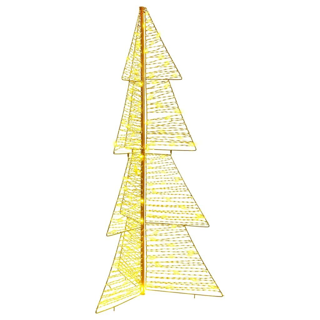 Juletræ med 160 LED'er Varm hvid 150 cm PET
