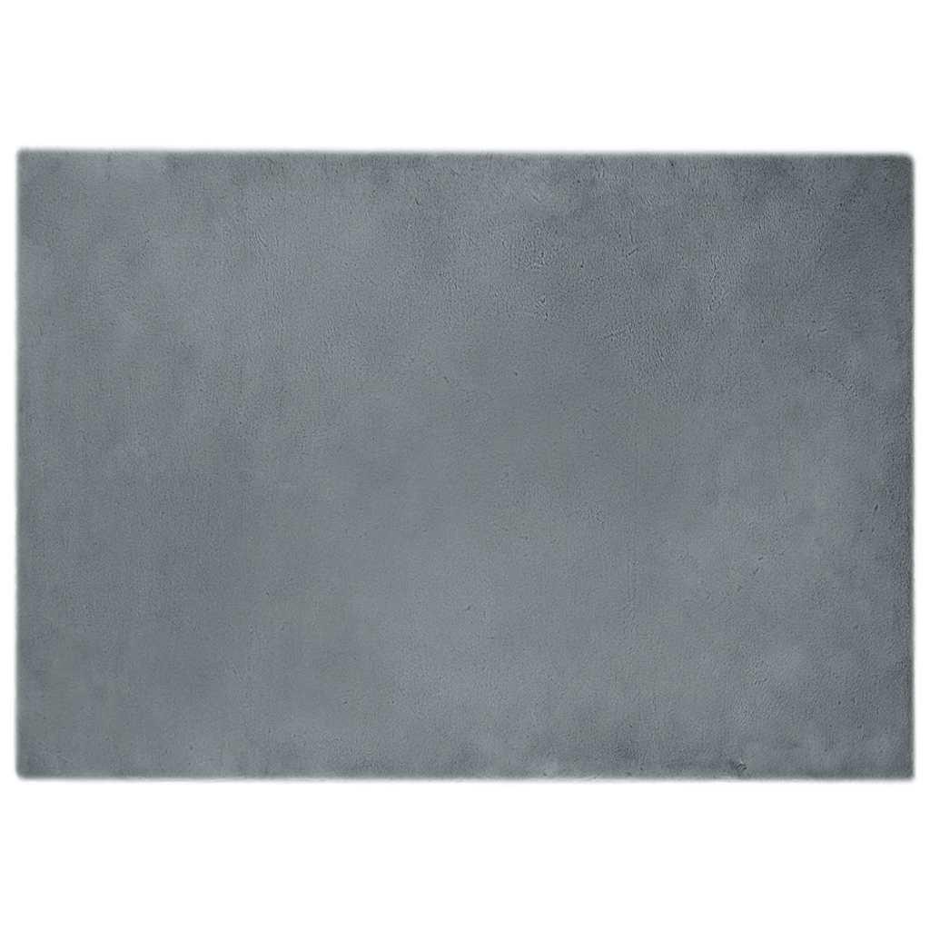 Faux Kanin Pels Tæppe Antracit 140 x 200 cm Polyester