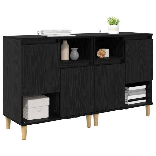Skænke 2 stk. i sort eg - 60 x 35 x 70 cm