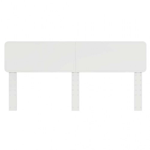 Hovedgærde med hovedgærde Hvid 180 cm Konstrueret træ