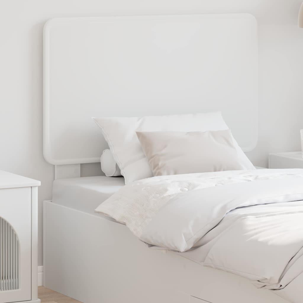 Hovedgærde i hvidt konstrueret træ - rektangulær 93 × 100 cm