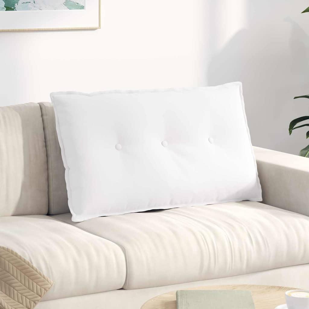 Rygpude Hvid 80 x 19 x 50 cm Stof