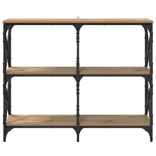 Konsolbord i konstrueret træ - artisan egetræ, 100 × 28 × 80,5 cm