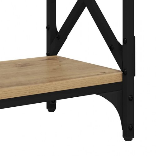Konsolbord i konstrueret træ - artisan egetræ, 100 × 28 × 80,5 cm