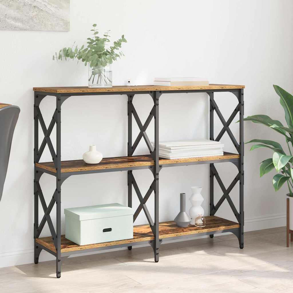 Konsolbord Gammelt træ 100 x 28 x 80,5 cm Konstrueret træ
