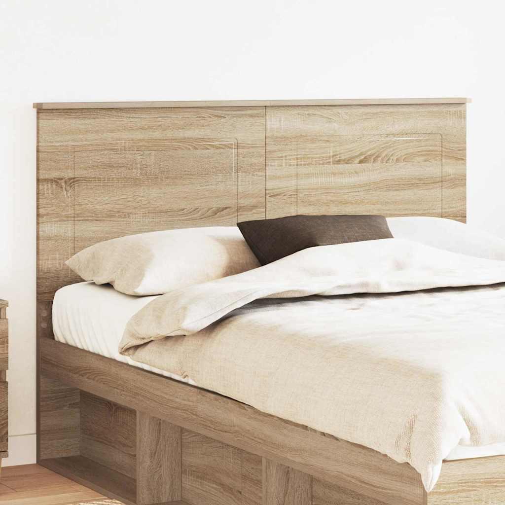 Sengegavl i Sonoma eg 153 × 7 × 100 cm - konstrueret træ, højdejusterbar