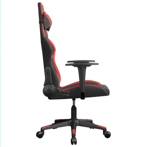 Gamingstol med massagefunktion - sort og rød
