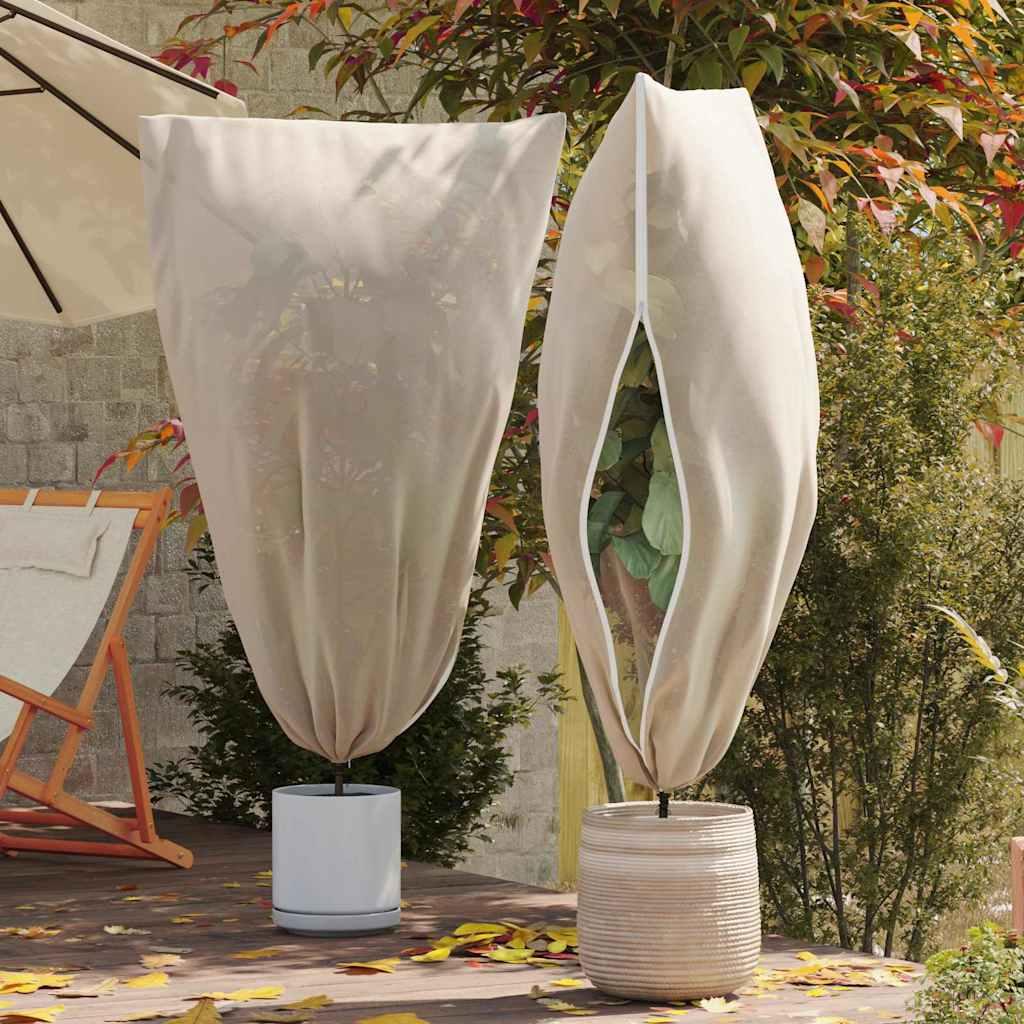 Plantebeskyttelse Med Lynlås 70 G/M² 3,14X2,5 M - 5 / Beige / 1,2 x 1,8 m