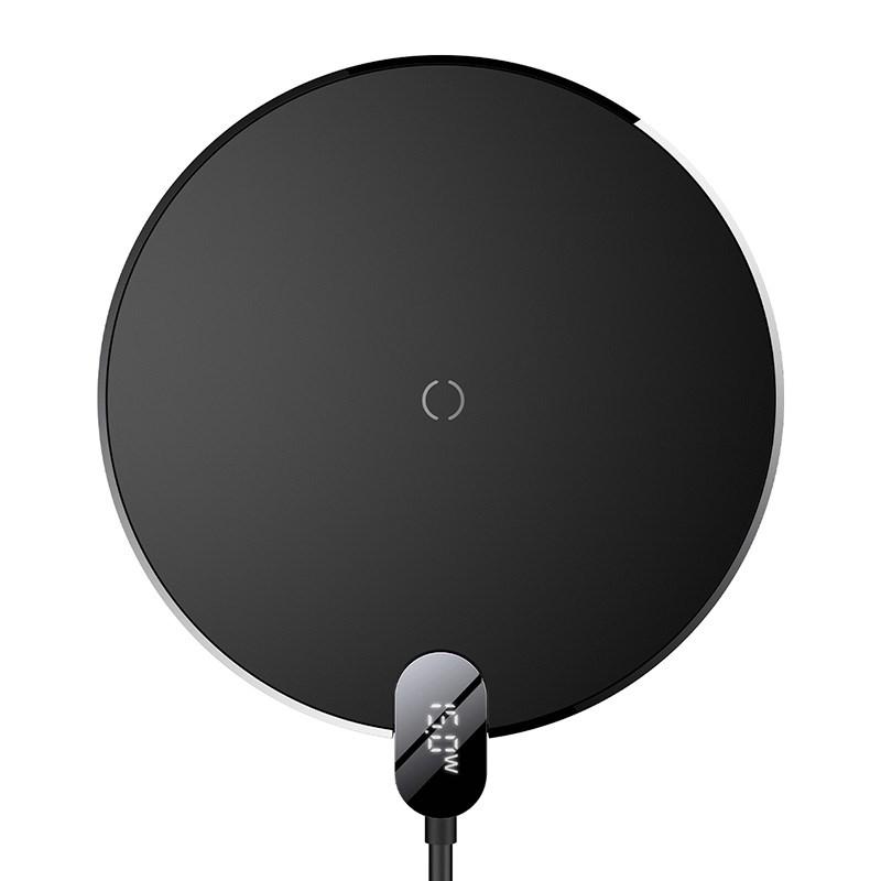 Trådløs oplader - Baseus 15 W, sort billede