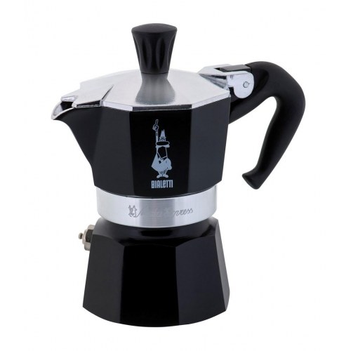 Kaffekande moka - Bialetti Moka pot, sort, 1 kop, aluminium