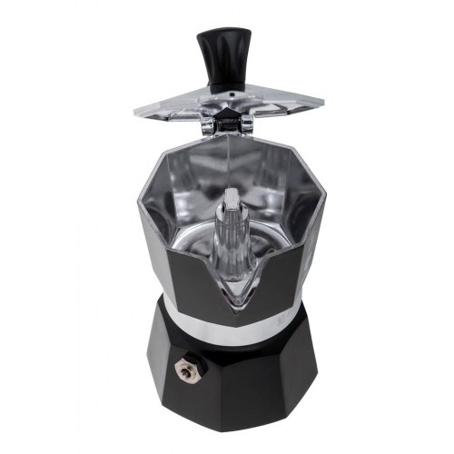 Kaffekande moka - Bialetti Moka pot, sort, 1 kop, aluminium