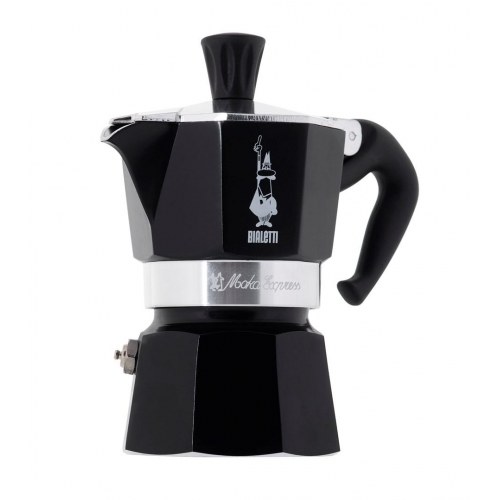 Kaffekande moka - Bialetti Moka pot, sort, 1 kop, aluminium