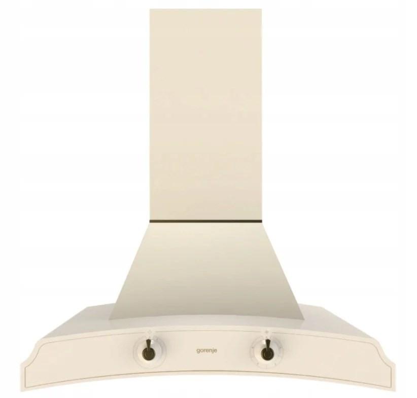 Emhætte vægmonteret Gorenje DK63MCLI – elfenbensfarvet, 60 cm