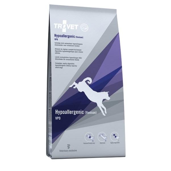Hundefoder tørfoder TROVET Hypoallergenic VPD Venison 3 kg