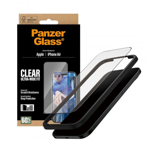 Skærmbeskyttelse til iPhone - PanzerGlass, gennemsigtig glas