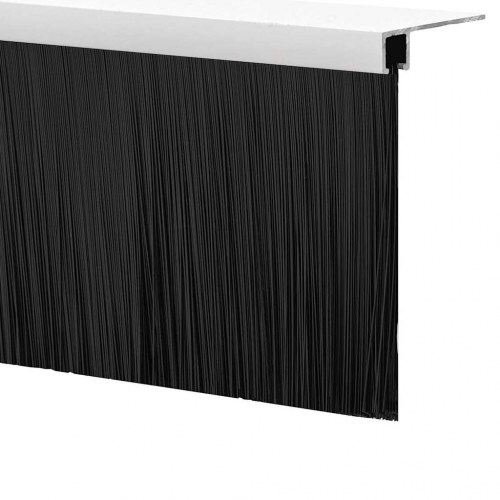 Skruemonterede dørbørste tætninger 6 stk Hvid 100 cm