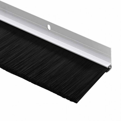 Skruemonterede dørbørste tætninger 6 stk Hvid 100 cm