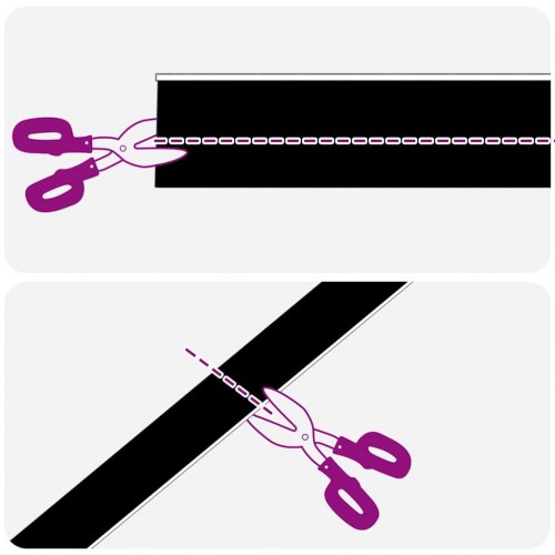 Skruemonterede dørbørste tætninger 6 stk Hvid 100 cm