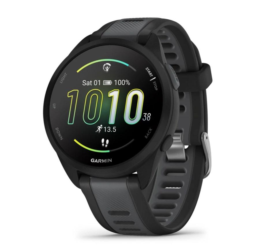 Sportsur Garmin Forerunner 165 - 43 mm AMOLED GPS, sort