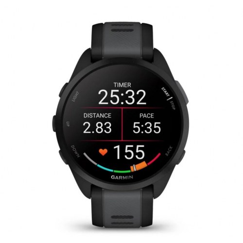 Sportsur Garmin Forerunner 165 - 43 mm AMOLED GPS, sort
