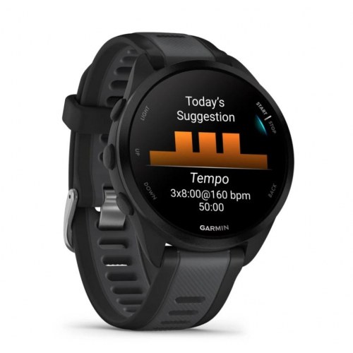 Sportsur Garmin Forerunner 165 - 43 mm AMOLED GPS, sort