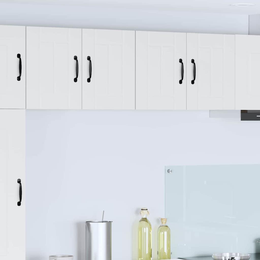 Køkkenskab med hylde 2 stk Hvid 60 x 31 x 40 cm Konstrueret træ