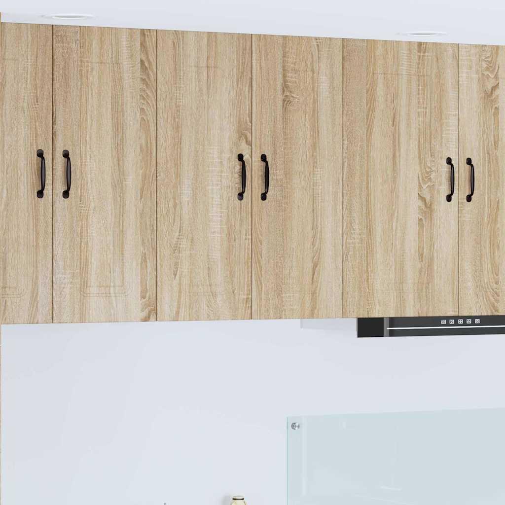 Vægskab til køkken med hylde 2 stk Sonoma eg 30 x 31 x 80 cm