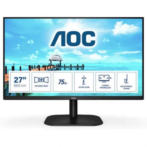 Skærm AOC 27" 27B2H FHD IPS, 75 Hz, justerbar